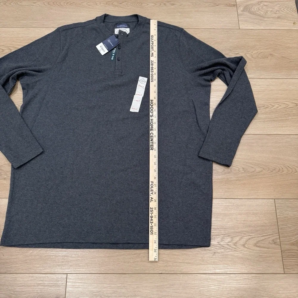 St John's Bay Super Soft Long Sleeve Shirt Charcoal 2XLT NWT